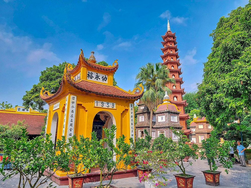 Step into the spiritual heart of Hanoi with Tran Quoc Pagoda, a site of deep devotion